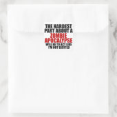 Zombie Apokalypse Quadratischer Aufkleber (Tasche)
