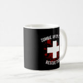 Zombie Apokalypse Rescue Team Kaffeetasse (VorderseiteRechts)