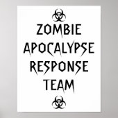 Zombie Apokalypse Response Team Poster (Vorne)