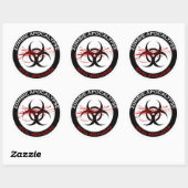 Zombie Apokalypse Response Team Stickers (Blatt)