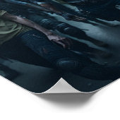 Zombie Apokalypse Scene Poster (Ecke)