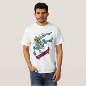 Zombie Apokalypse Skateboarder Männer T - Shirt (Vorne ganz)