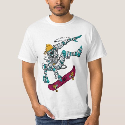Zombie Apokalypse Skateboarder Männer T - Shirt (Vorderseite)