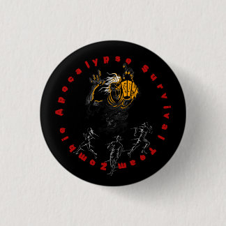 Zombie Apokalypse Survival Team kann überleben Button