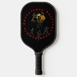 Zombie Apokalypse Survival Team kann überleben Pickleball Schläger