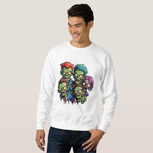 Zombie Apokalypse Sweatshirt (Vorne ganz)