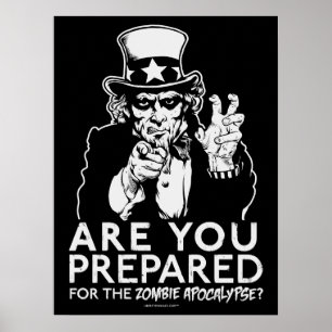 Zombie Apokalypse Uncle Sam Poster