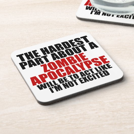 Zombie-Apokalypse Untersetzer (Linke Seite)