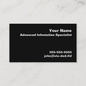 Zombie-Apokalypse Visitenkarte (Rückseite)