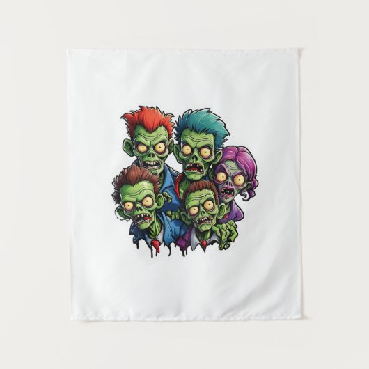 Zombie Apokalypse Wandteppich (Vorderseite)