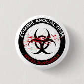 Zombie-Apokalypse-Warteteam-Knopf Button (Vorderseite)