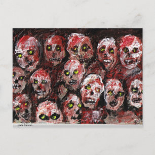 Zombie Art Postcard Postkarte