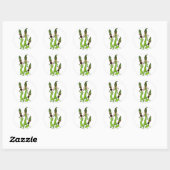 Zombie Asparagus Stickers (Blatt)