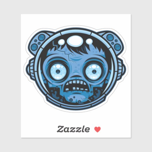 Zombie Astronaut Aufkleber (Blatt)