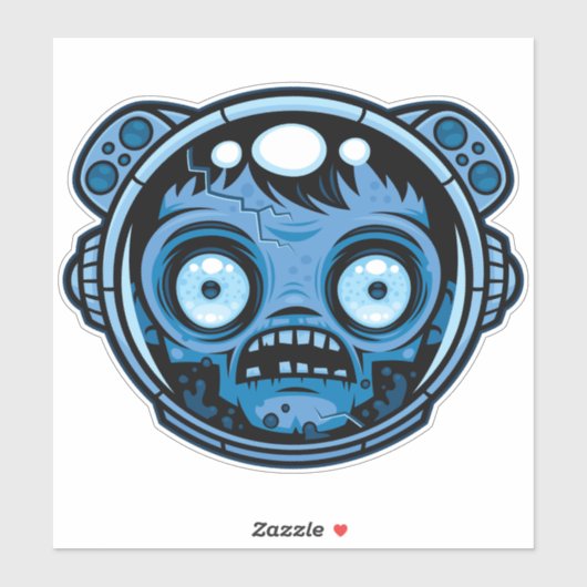 Zombie Astronaut Aufkleber (Blatt)