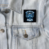 Zombie Astronaut braucht etwas Platz Button (Beispiel)