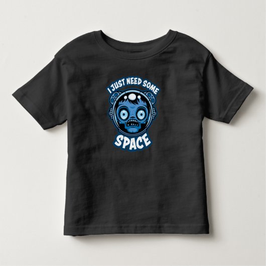 Zombie Astronaut braucht etwas Platz Kleinkind T-shirt (Vorderseite)