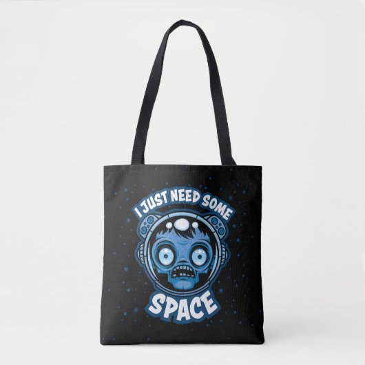 Zombie Astronaut braucht etwas Platz Tasche (Vorderseite)