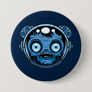 Zombie Astronaut Button