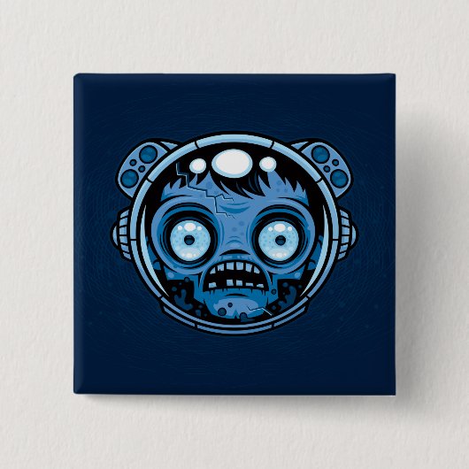 Zombie Astronaut Button (Vorderseite)