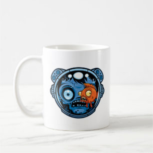 Zombie Astronaut Fishbowl Helmet Kaffeetasse
