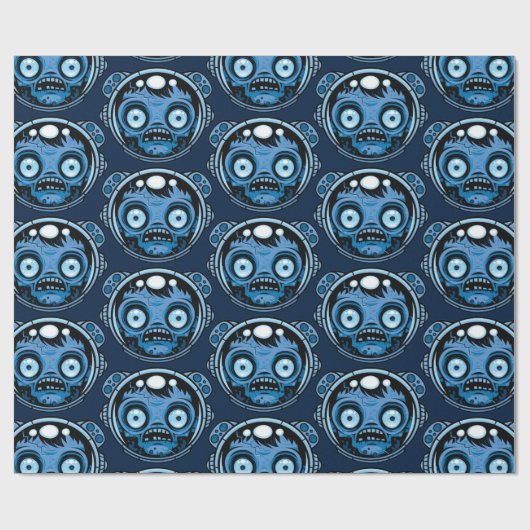 Zombie Astronaut Geschenkpapier (Flach)