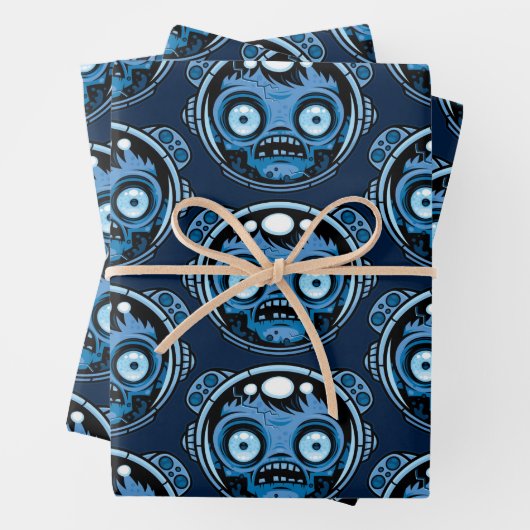 Zombie Astronaut Geschenkpapier Set (Beispiel)