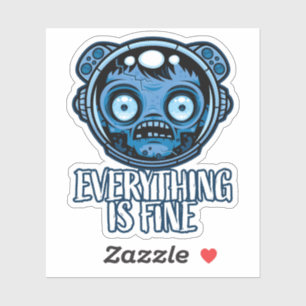 Zombie Astronaut ist gut Aufkleber