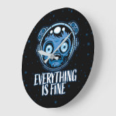 Zombie Astronaut ist gut Große Wanduhr (Winkel)