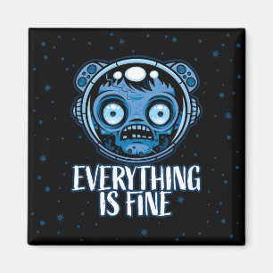 Zombie Astronaut ist gut Magnet