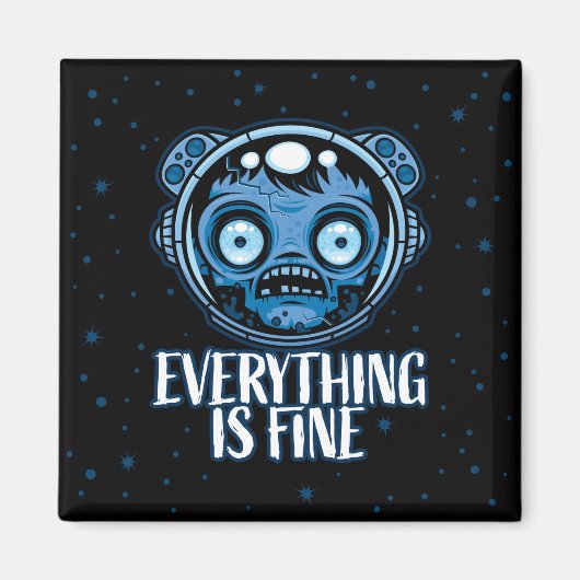 Zombie Astronaut ist gut Magnet (Vorne)