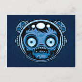 Zombie Astronaut Postkarte (Vorderseite)