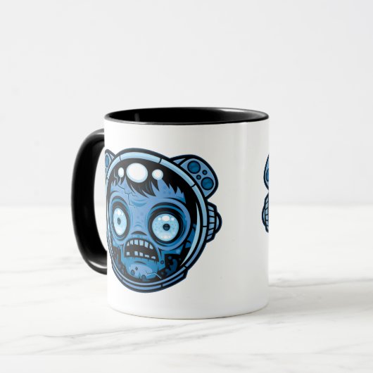 Zombie Astronaut Tasse (Vorderseite Links)