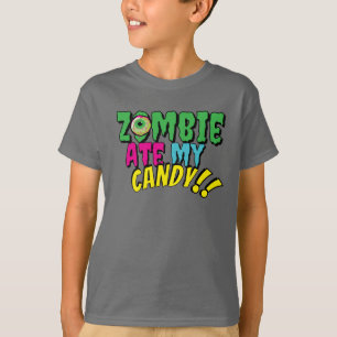 "Zombie Ate My Candy" Witziges Halloween T-Shirt