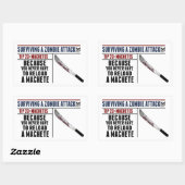 ZOMBIE ATTACK 23 Aufkleber (Blatt)