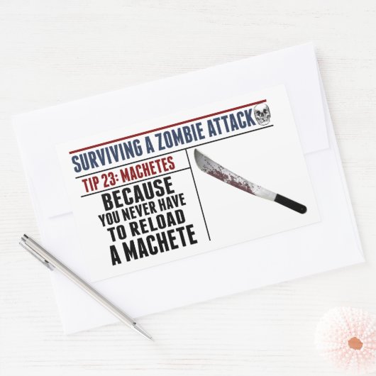 ZOMBIE ATTACK 23 Aufkleber (Umschlag)