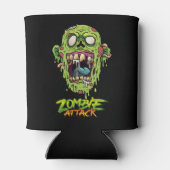 Zombie Attack Beängstigende Monsterkreatur Dosenkühler (Rückseite)