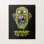 Zombie Attack Beängstigende Monsterkreatur Puzzle (Vertikal)