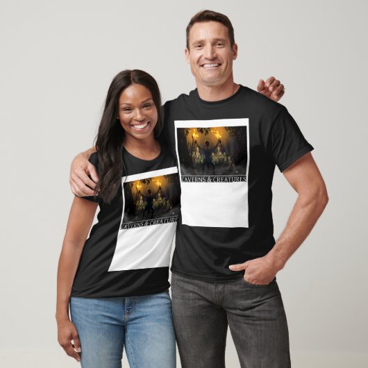 Zombie Attack Caverns & Creatures T-Shirt (Unisex)