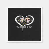 Zombie auf dem Friedhof - bis zum Tod machen wir T Serviette (Vorderseite)