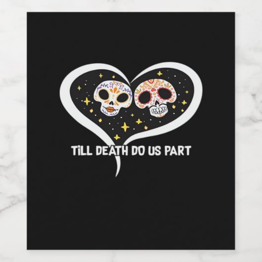 Zombie auf dem Friedhof - bis zum Tod machen wir T Weinetikett (Einzelnes Label)