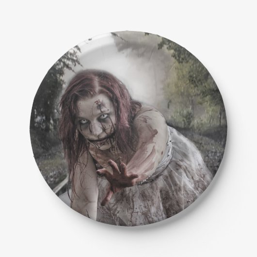 Zombie auf den Spuren Pappteller (Vorderseite)