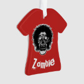 Zombie - Auf Rot Ornament (Vorderseite)