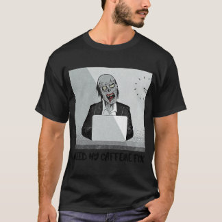 ZOMBIE AUF ZOOM-KLASSE-SCHLAFPLATZ BENÖTIGT KAFFEE T-Shirt