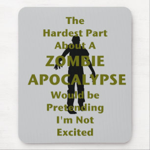 Zombie aufgeregt mousepad