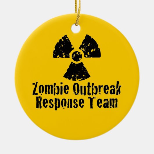Zombie-Ausbruch-Antwort Keramik Ornament (Vorne)