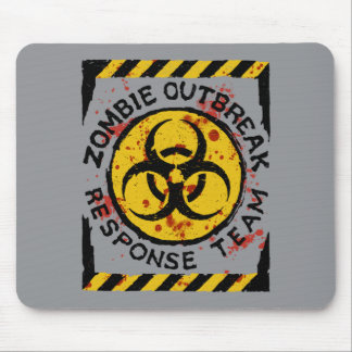 Zombie-Ausbruch-Halloween-Einsatzteam Lustige Männ Mousepad