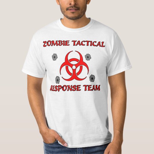 Zombie-Ausbruch-taktische Warteteam-T-Shirts T-Shirt (Vorderseite)