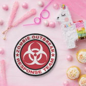 Zombie-Ausbruch-Warteteam 7 Zoll-Pappteller Pappteller (Party)