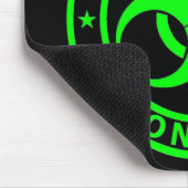 Zombie-Ausbruch-Warteteam-Neon-Grün Mousepad (Ecke)